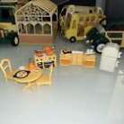 Sylvanian Families Yellow Kitchen Furniture And Accessories