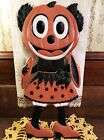 SCARCE Vintage Halloween Minnie Mouse & Cymbals Diecut Decoration, Germany 1920s