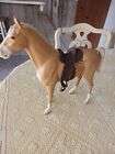 Vintage Lewis Marks & Company 1965 Blonde Horse Some Tack Included Plastic