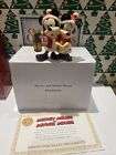 Mickey & Minnie Mouse Disney Grolier Christmas Ornament NIB With COA/