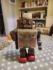 Vintage Japanese Horikawa Gear Robot 1960's - Partially Working See Description