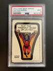1975 Topps Comic Book Heroes Sticker Card Captain Marvel Graded PSA 9