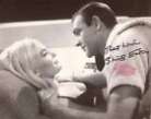 007 James Bond girl Shirley Eaton signed Goldfinger photo with genuine kiss!