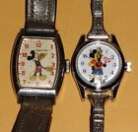 Pair of vintage Mickey Mouse watches- Ladies by Jason Co&Men's Ingersoll