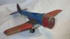 Vintage Hubley Die-Cast Airplane Model 495 USAF US Army Air Corps Red & Blue