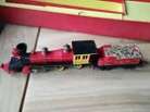 triang davy crockett train set locomotive plus tender and 2 smoking carriages 