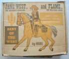 Vintage Marx Best of the West Jane West & Two Flame Horses & Instructions In OB