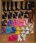 Huge Lot Of 25 Pairs Barbie & Friends Shoes, Boots, Skates