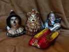 Polonaise Wizard of Oz Christmas Ornaments: Dorothy, slippers, Lion, Scarecrow