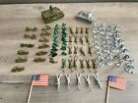 1/72 Lot Of WWII Giant Brand And Other Soldiers With Vehicles