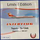 PHOENIX MODELS 1/200 Interflug Tupolev Tu-134A Diecast Plane #DM-SCT - NEW