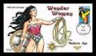 DR JIM STAMPS US COVER WONDER WOMAN COMICS SUPER HEROES FDC COLLINS HAND COLORED