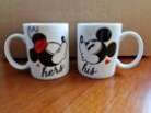 NEW - 2-×-Disney Minnie & Mickey Mouse Matching His & Hers Mugs, New 