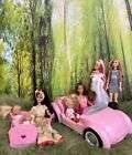 8 Doll  Barbie And Car Cheerful  Play set Bundle -imaginative Play /creativity