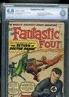 Fantastic Four 10 1963 Dr Doom Stan Lee & Jack Kirby Appear CBCS Grade 6.0 Fine