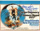 007 James Bond movie Diamonds are Forever 8x10 poster photo signed by Lana Wood