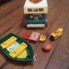 Vintage Fisher Price Play Family Camper With Some Accessories