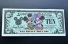 Disney Dollar $10 Mickey and Minnie D00109678A  2001 Uncirculated.