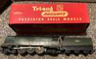 Triang Hornby R356S battle of britain class locomotive BR Green with smoke gen
