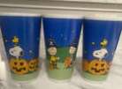 Halloween Peanuts Snoopy/Charlie Brown Cups  Set Of 3