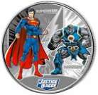 2022 samoa justice league dc comics Superman vs Darkseid 1/2 oz .999 silver a