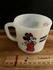 FIRE KING ANCHOR HOCKING MICKEY MOUSE Minnie Mouse MILK GLASS