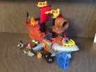 Imaginext Shark Bite Big Pirate Ship Fisher Price Great White Boat with Accessor