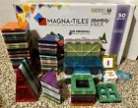 Magna-Tiles Frost Colors Grand Prix 50 Piece Set + more (124 total lot) Magnet