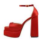 Onlymaker Women's Block Chunky High Heels Platform Open Toe Sandals Size US13