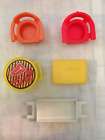 Vintage Fisher-Price Little People Furniture - five (5) items - chair -grill