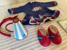 Bitty Baby by American Girl Cheerleader Outfit Set + Book Complete Retired