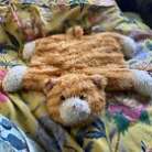 Russ Gati Ginger Stripped Cat Plush Pillow Cushion Cuddly Toy 2007ish 99p
