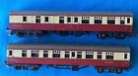 Vintage, OO scale, Tri-ang Coach Passenger, British Rail cars x 2.