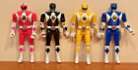 Vintage 1993 Mighty Morphin Power Rangers Flip Head Bandai Lot of 4 No Weapons