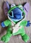 Rare Stitch Soft Toy with Frog Dressing Gown and Slippers -Disney Store 