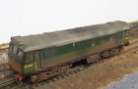 Bachmann Class 25 Diesel Loco D7667 BR Green Yellow Panels Weathered OO gauge