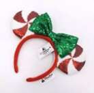 Disney Parks Sequins Rare Gift Minnie Ears Lollipop Candy Cane Cutie Headband