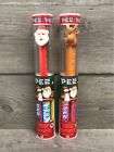 Lot of 2 PEZ 2022 Santa and Reindeer Christmas Candy Pez Dispensers NIP