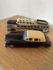 2x Vintage Japanese Tin Plate Friction Toys - Greyhound Bus & Rolls Royce  READ