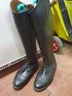 Mens Riding Boots Black Size 10 UK 43.5 Wide X 46cm High