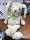 Harrods Bunny Rabbit Soft Toy Plush With Green Ribbon 15” Good Condition