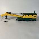 Bachmann HO Scale Crane Car Yellow & Green RDG #9107 No Turn Key No Original Box