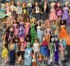 Massive Lot Of Barbie, Disney, Bratz, Monster High Dolls Etc