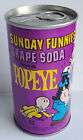 Vintage Popeye Comic Strip Sunday Funnies Grape Soda Pop Cola Can 12 oz