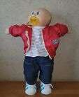 Vintage 1985 Cabbage Patch Doll With Red CPK Windbreaker Jacket  And CPK Jeans