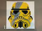 LEGO Custom Star Wars Stormtrooper Helmet Pixel Art. 2,730 Pieces. 15” x 15”