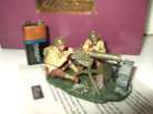 Britains 17492 WW2 Range, US Water Cooled Browning MG Team of 2 Men, 54mm.