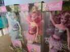 Set of 3 Barbie Fairytopia Sparkle Fairy dolls - blue, pink & purple 2003 NRFB