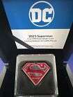 2021 Niue 1 oz DC Comics - Superman Shield Shaped Silver Coin (w/Box & COA)