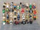 Lot of 32, MIXED Lego Minifigure,Batman, Robin, Jockey, Red Ninja, Motorcycle.